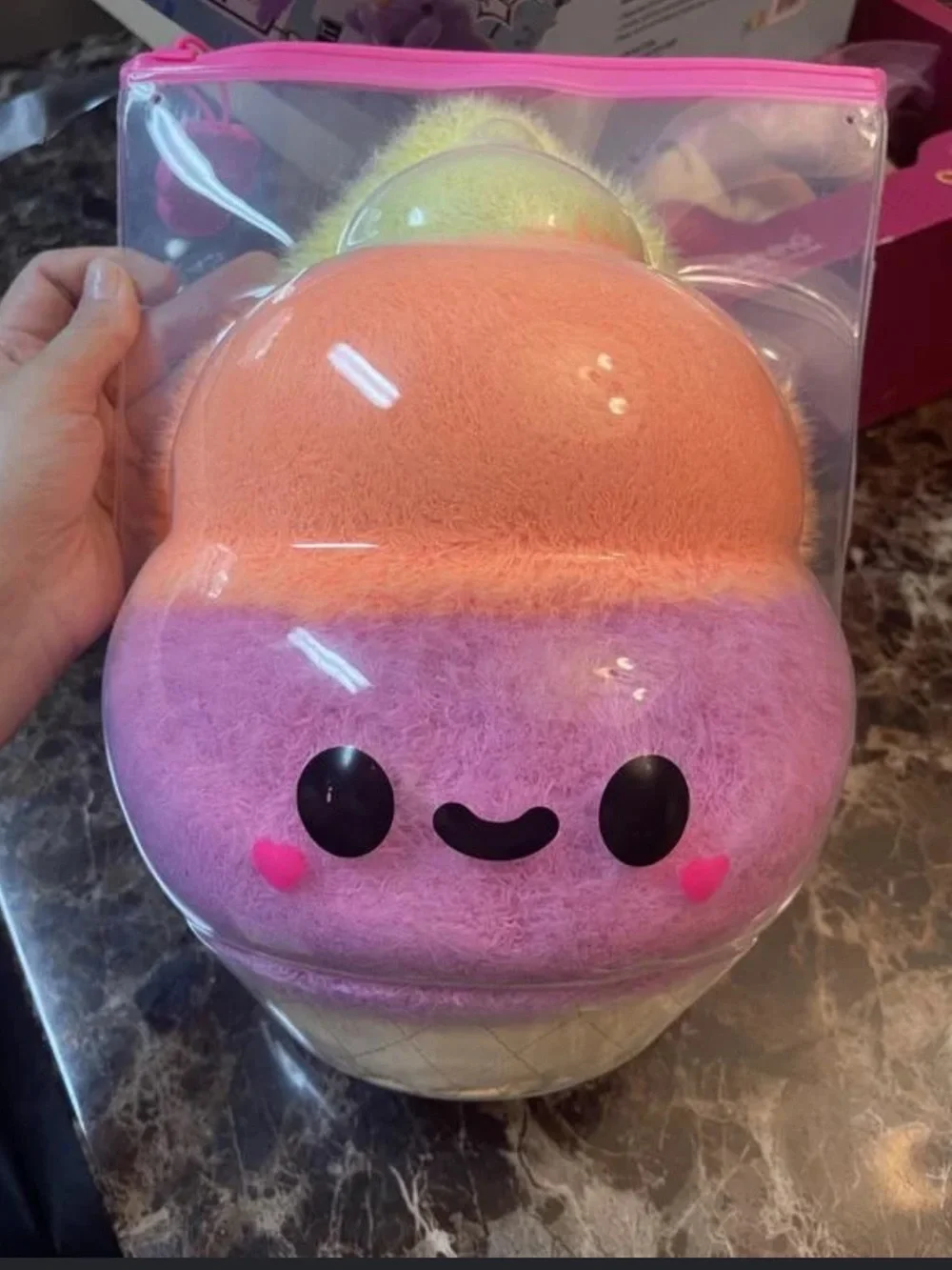 Fluffie Stuffiez Ice Cream Cone Large Collectible